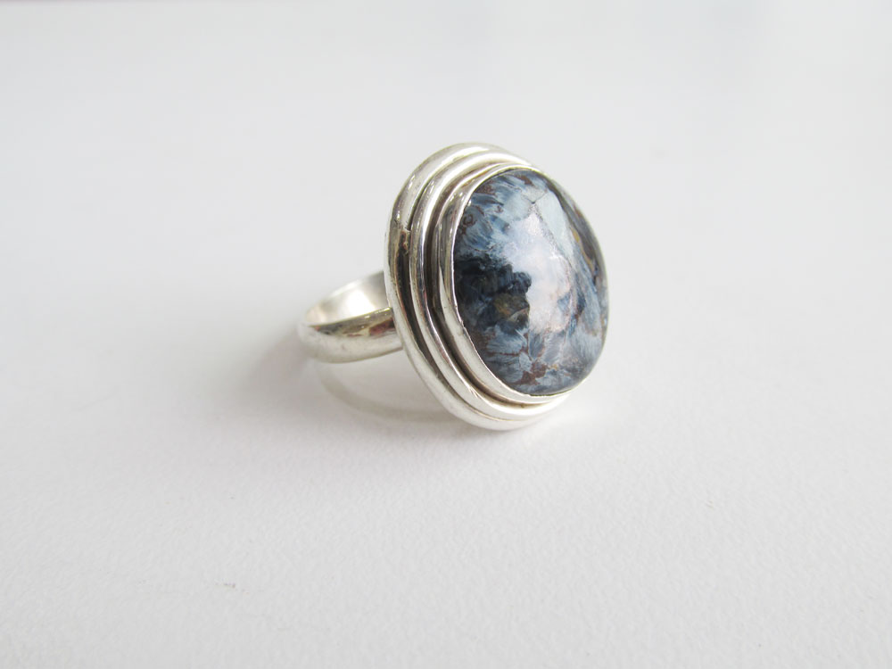 (R. 034) Pitersite Silver Ring