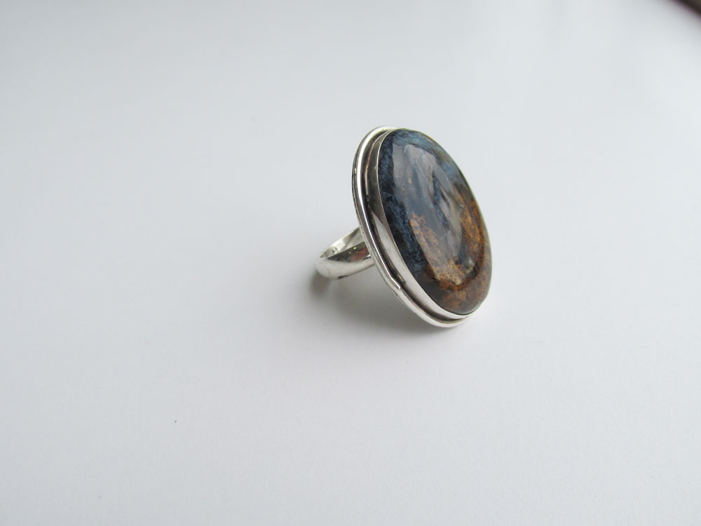 (R. 048) Pitersite Silver Ring