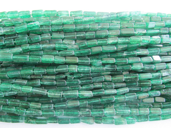 Green Aventurine Plain Square Beads