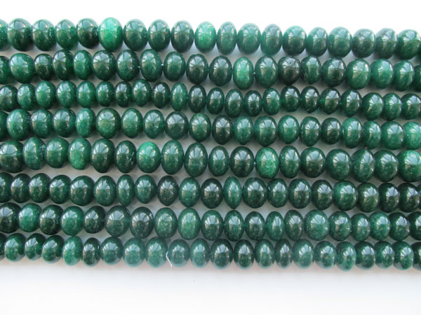 Green Aventurine plain Bati Beads