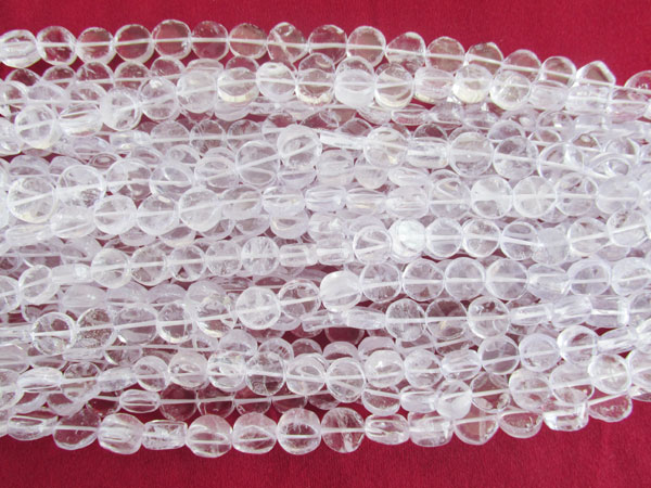 Crystal Plain Coin Beads