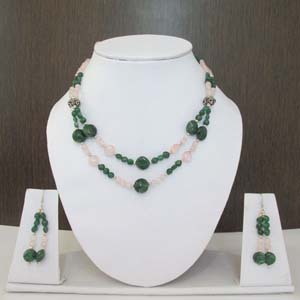 Gemstone  Silver Necklace 