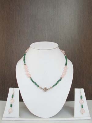 Gemstone Silver Necklace 