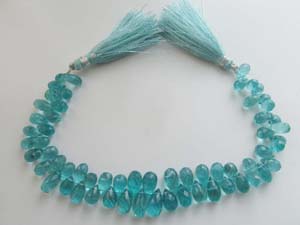 Apatite Briolette Faceted Drops 