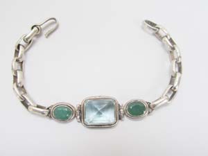 Gemstone Silver Bracelet