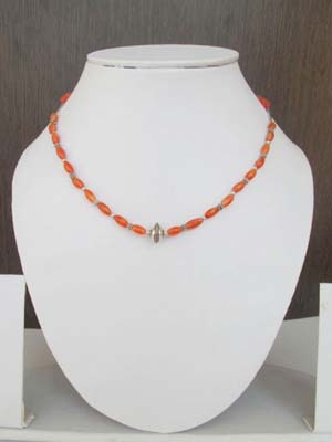 Gemstone Silver Necklace 